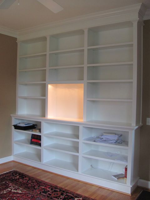Lighted bookcase